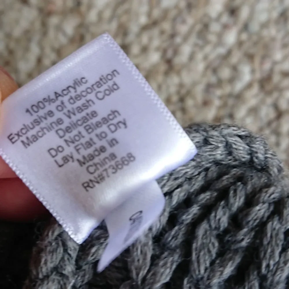 Gray and Garnet gamecock Knit Beanie Pom Pom -  ZooZatz